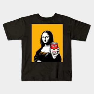 Mona Lisa Pop Art Campbell's Tomato Soup Kids T-Shirt